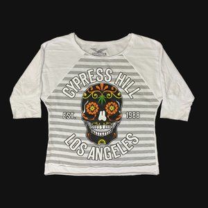 Control Industry Cypress Hill Day of the Dead Raglan Tee, Women's Size XL -Multi